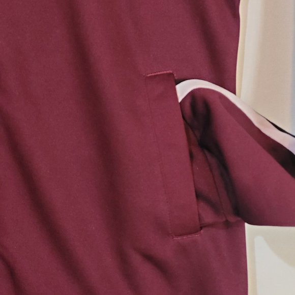 Southpole Top Women Junior Medium Track Jacket Red Embroidered Zip Floral y2k - Picture 3 of 13